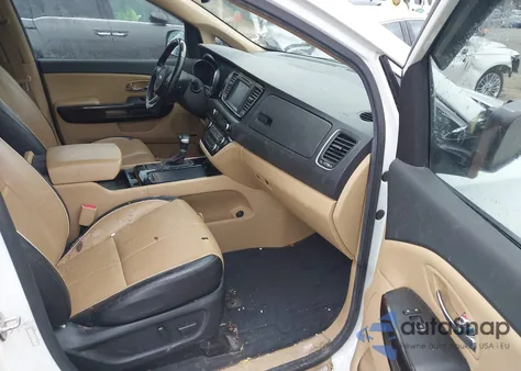 2017 Kia Sedona Sx Luxury z USA, uszkodzony, nr VIN KNDME5C13H6293082